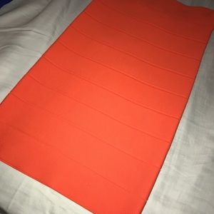 NWT Orange bandage BCBG skirt